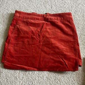 Perfect orange skirt, stretches too!